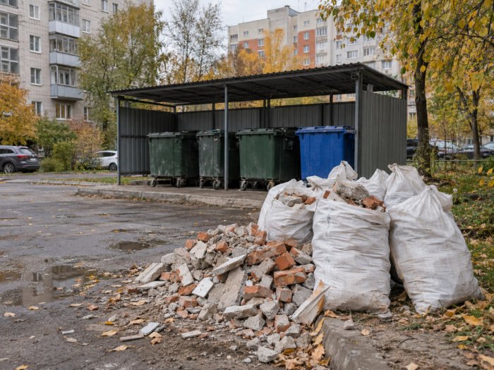 Откуда свалки на контейнерных площадках